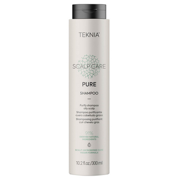 شامپو تنظیم چربی پوست سر لاکمه سری Teknia مدل Pure حجم 300 میل