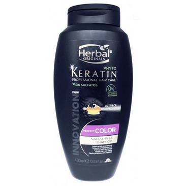 شامپو بدون سولفات موهای رنگ شده هربال مدل Perfect Color حجم 400 میل