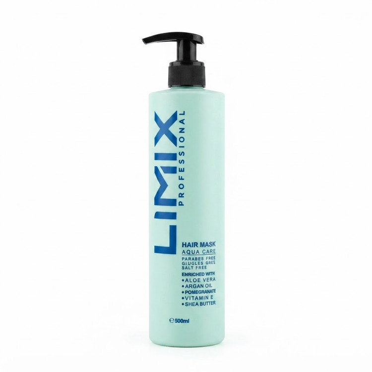 ماسک مو آبرسان مناسب موهای خشک و رنگ شده لیمیکس Limix حجم 500 میل