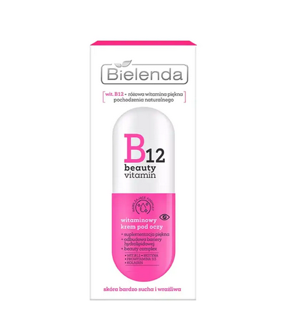 کرم دور چشم بی یلندا مدل ویتامین B12 بیوتی حجم 15ml